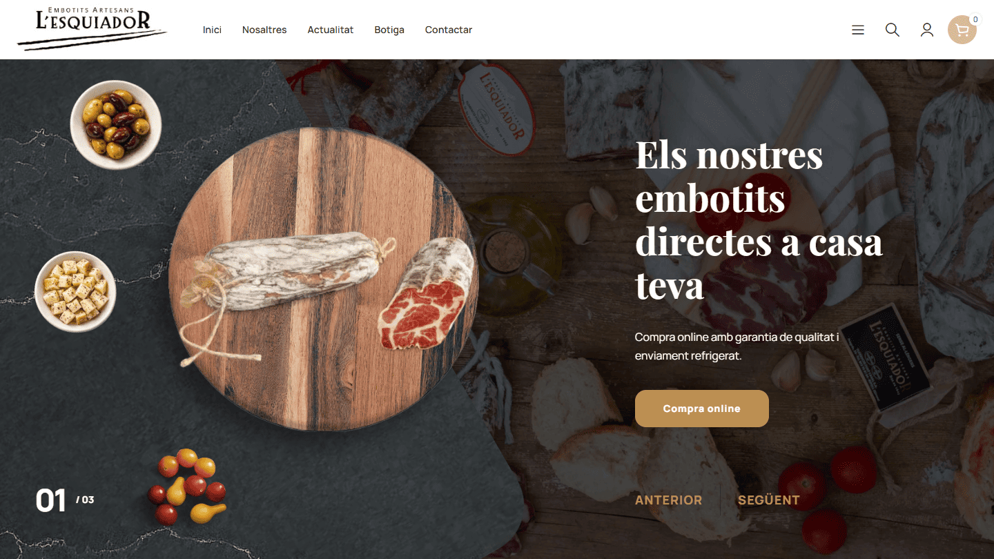 Web Embotits Esquiador